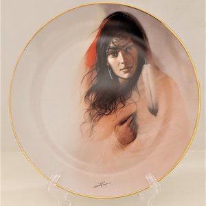 Pink Navajo by Ozz Franca Collectors Plate 2028 Hadley House